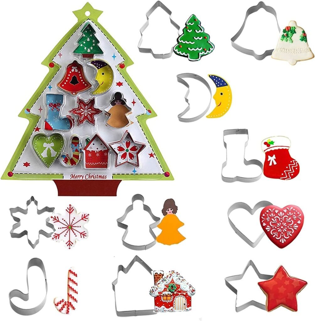 10pc Xmas cutter Cookie Cutter