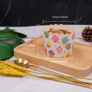 6*5.5CM Big Muffin cups Self Baking Liners