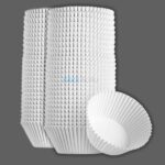 White Liners 1000PC Tube 12CM Paper Liners