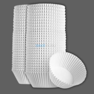 White Liners 1000PC Tube 12CM Paper Liners
