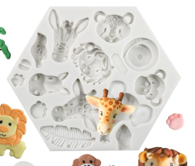 Wild Animal Mould Chocolate & Fondant Moulds