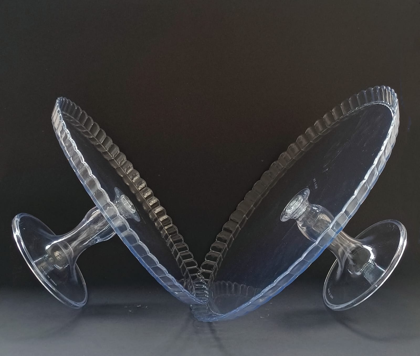 064 Clear Cake Stand Big 12″ diameter Cake Stand