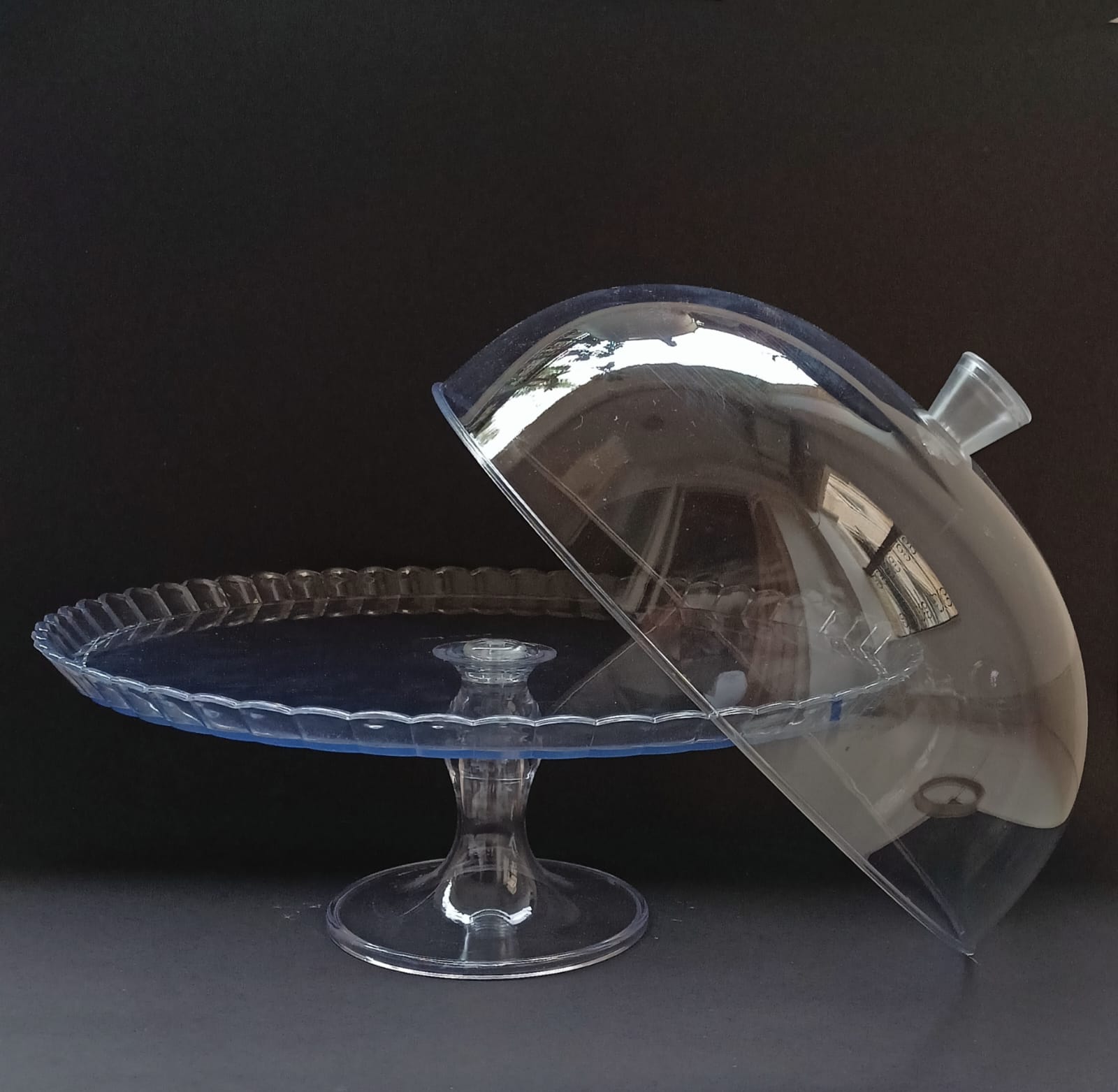 064A Cake Stand  with Dome Cake Stand