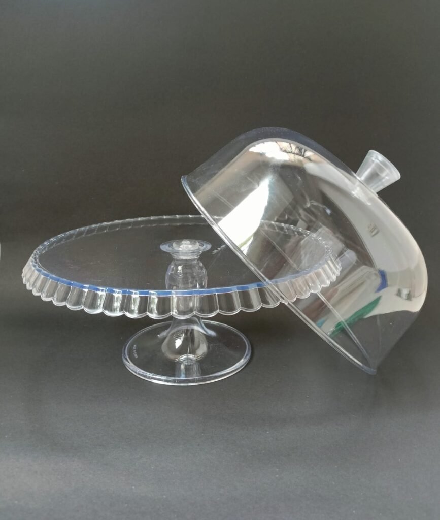 063A Cake Stand with dome Cake Stand