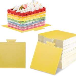 Pastry Base Square 100pc Pack 84x90mm