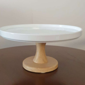 Glass Cake Stand 10"